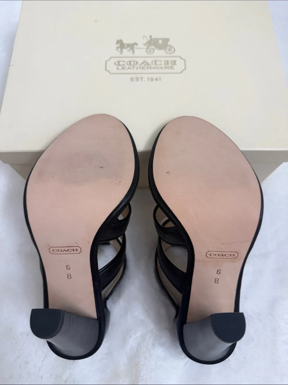 Coach Tamara’s Pebble Grain Sandals